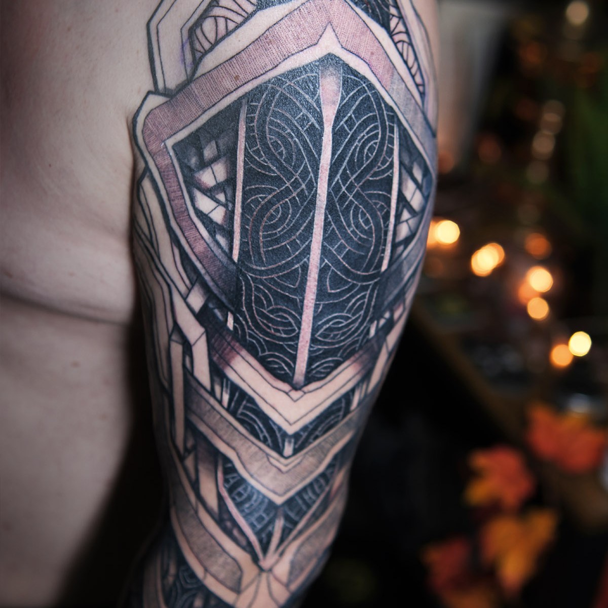 Ancient Runes Tattoo - Fusion of Modern and Norse Tradition
